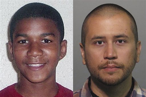 This combo image made from file photos shows Trayvon Martin, left, and George Zimmerman. Jurors tonight found Zimmerman not guilty of second-degree murder in the fatal shooting of 17-year-old Martin in Sanford, Fla. The six-member, all-woman jury deliberated for more than 15 hours over two days before reaching their decision.