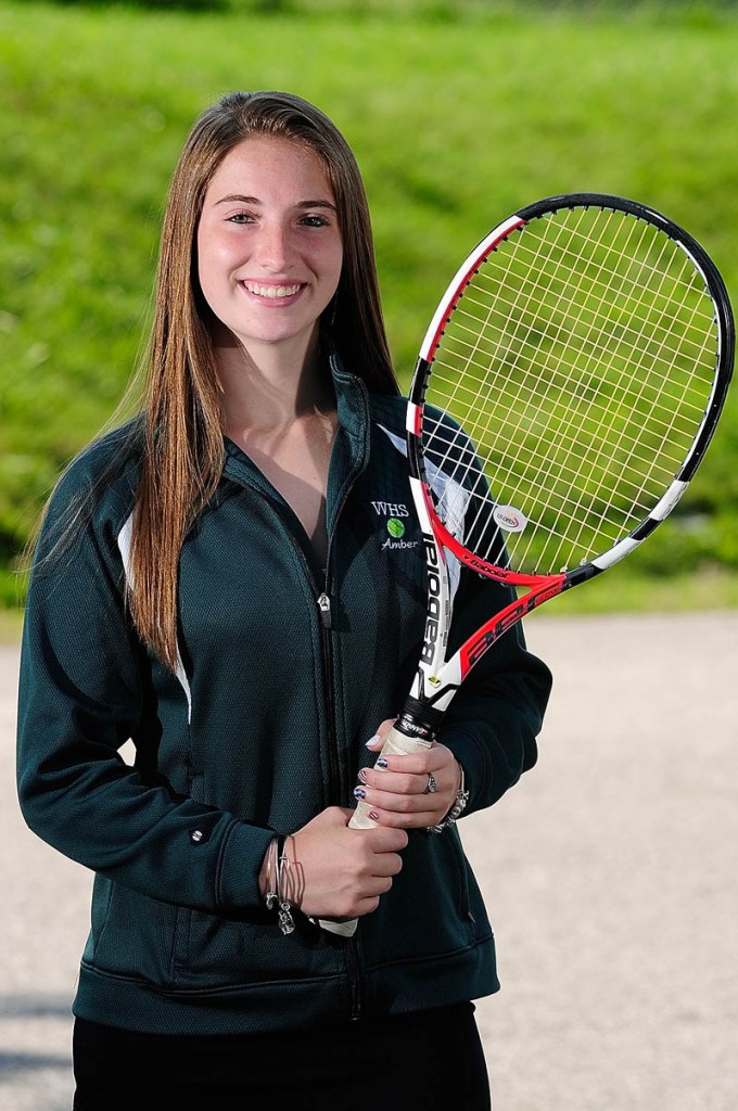 Winthrop graduate Amber Pritchard is the Kennebec Journal 2013 Girls Tennis Player of the Year.