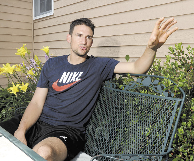 GOOD TO BE HOME: Baltimore Orioles infielder Ryan Flaherty return to his parents’ home in Portland during the Major League Baseball All-Star break.