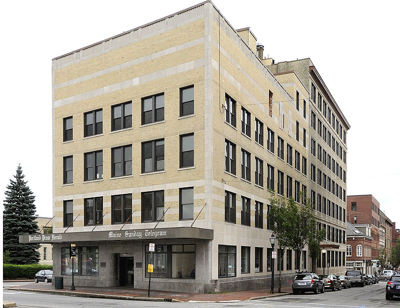 The former Portland Press Herald building at 390 Congress St. is located in Portland’s Congress Street Historic District.