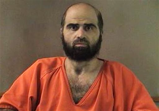 This undated file photo provided by the Bell County Sheriff's Department shows Nidal Hasan, who is charged in the shooting rampage at Fort Hood that left 13 dead and more than 30 others wounded. Hasan doesn't deny that he carried out the rampage, but military law prohibits him from entering a guilty plea because authorities are seeking the death penalty.