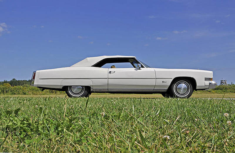 The 1974 Cadillac Eldorado convertible Amy Calder's husband sold at the New England Auto Auction at Owls Head Transportation Museum.