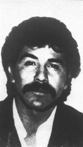 The undated file photo distributed by the Mexican government shows Rafael Caro Quintero, considered the grandfather of Mexican drug trafficking. A Mexican court has ordered the release of Caro Quintero after 28 years in prison for the 1985 kidnapping and killing of U.S. Drug Enforcement Administration agent Enrique Camarena, a brutal murder that marked a low-point in U.S.-Mexico relations.