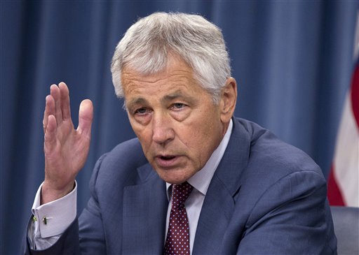 A memo from Defense Secretary Chuck Hagel to top defense leaders, if implemented, would reverse an earlier plan that would allow the same-sex partners of military members to sign a declaration form in order to receive limited benefits, such as access to military stores and some health and welfare programs.