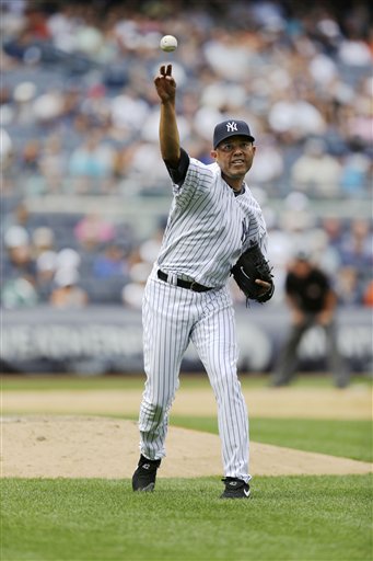 New York Yankees relief pitcher Mariano Rivera has blown his last three consecutive save opportunities, a rare feat for the future Hall of Famer.