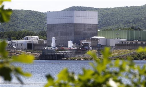 The Vermont Yankee Nuclear Power Station sits on the bank of the Connecticut River in Vernon, Vt.