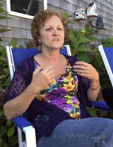 Janet Uhlar-Tinney, a juror in the federal trial of James "Whitey" Bulger, discusses how the jury worked through their deliberations, during an interview at her home Wednesday in Eastham, Mass. Bulger was convicted Monday in Boston on several counts of murder, racketeering and conspiracy.