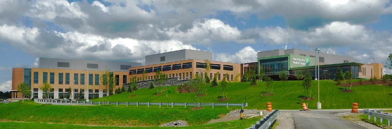 This photo taken on Wednesday shows the new Alfond Center for Health regional hospital in Augusta.