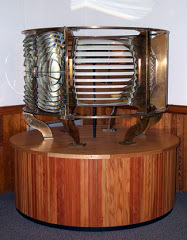 This lighthouse Fresnel lens, in operation from 1874 to 1994 at Two Light in Cape Elizabeth, will be delivered to Bath next week.