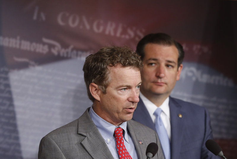 Republican Sens. Rand Paul and Ted Cruz