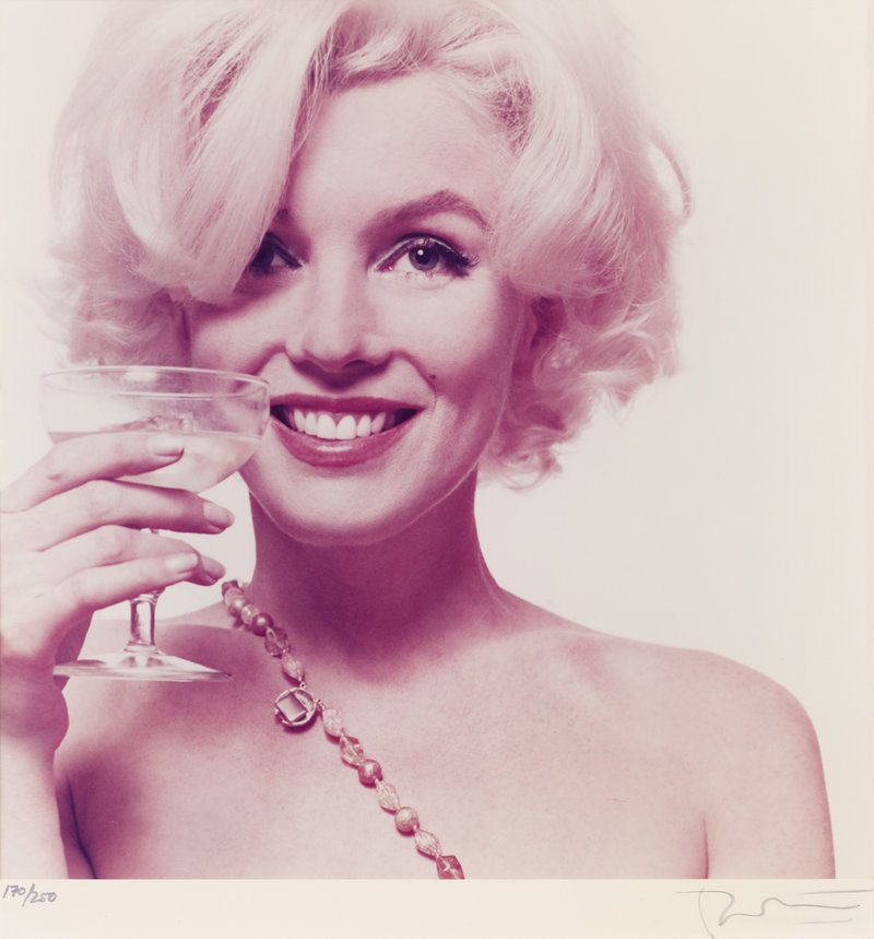 This 1962 photo of Marilyn Monroe taken by Bert Stern is among those to be auctioned.