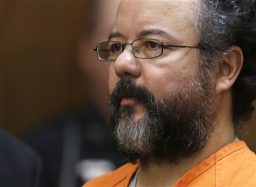 Ariel Castro sits in a Cleveland, Ohio, courtroom Aug. 1 during the sentencing phase of his trial. Castro, who held 3 women captive for a decade, has committed suicide, prison officials said.