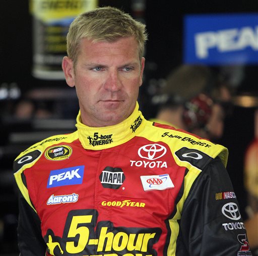 FILE - In this July 13, 2013 file photo, Clint Bowyer gets ready to drive during the final practice for a NASCAR Sprint Cup auto race at New Hampshire Motor Speedway in Loudon, N.H. His reputation has been battered, his team blasted by NASCAR for manipulating the outcome of a pivotal race. Now Clint Bowyer will do his best to pick up the pieces and try to salvage his season. (AP Photo/Jim Cole, File)