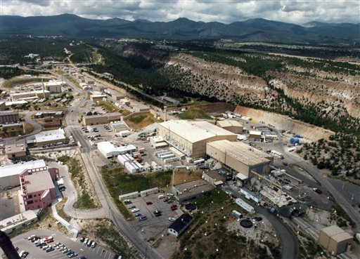Aerial view shows the Los Alamos National laboratory in Los Alamos, N.M. It is built in an area that is susceptible to earthquakes.