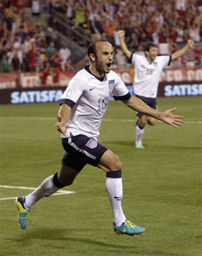 HE’S BACK: Landon Donovan took a four-month sabbatical from soccer after leading the L.A. Galaxy to a second straight MLS Cup title. During that time he lost his spot on the U.S. national team. He has played his way back onto the team and may be playing better than ever.