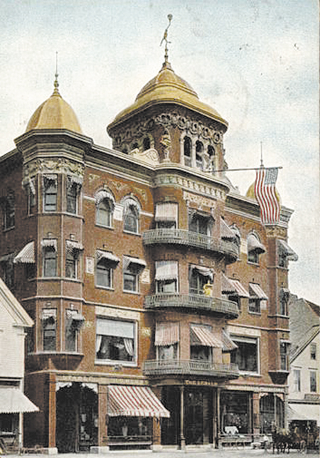 The Gerald Hotel pictured in a Metropolitan News Co. postcard postmarked from Gardiner on May 18, 1907.