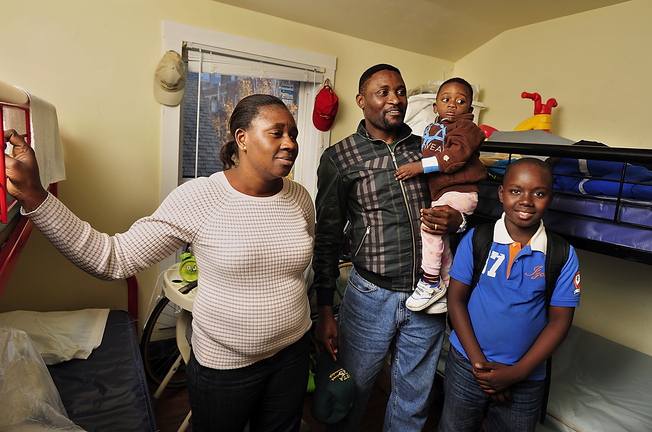 Yves Manoka, his wife, Mamie, and their sons have been living at Portland’s family shelter since July 31. Their first U.S. residence was Charlotte, N.C., but a friend urged them to move to Portland because it’s “a good city.”