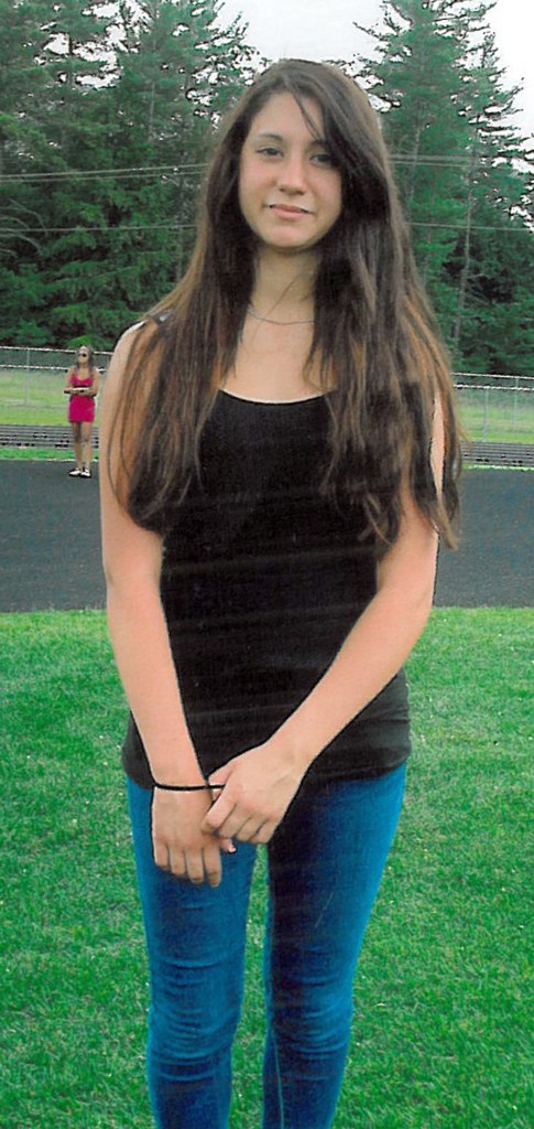 In a photo released by Conway, N.H. police is 14-year-old Abigail Hernandez of North Conway, N.H. Officials are searching for the missing girl who was last seen Wednesday afternoon leaving school.