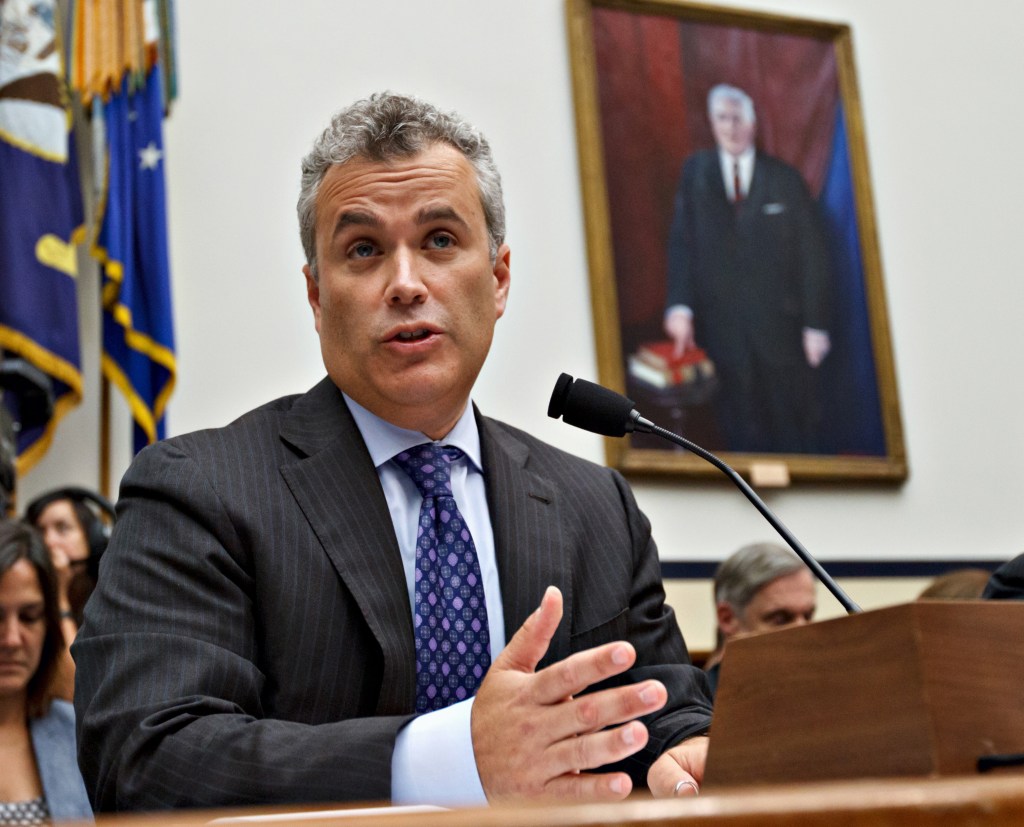 Jeffrey Zients testifies on Capitol Hill in Washington in this 2012 photo. President Obama says Zients will assist a team that is said to be working around the clock on the HealthCare.gov website.