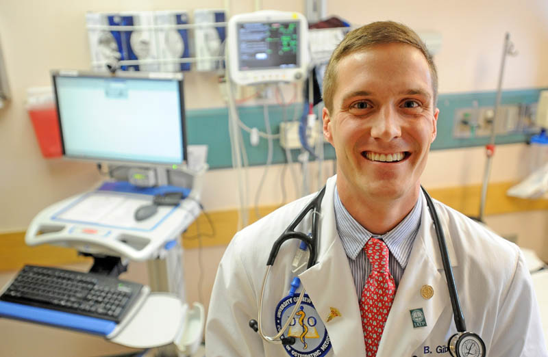 Brandon Giberson, 26, was recently recognized by the American Heart Association for research on cardiac arrest. Giberson is currently a medical student at the University of New England and is completing his residency at Redington-Fairview General Hospital in Skowhegan.