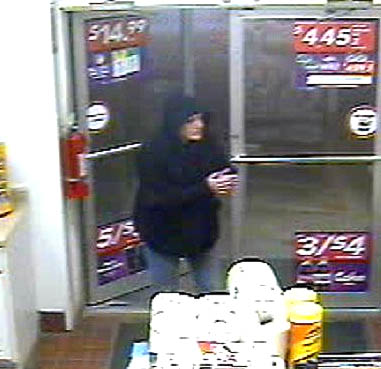 Police released this video surveillance image of Cynthia Chepke, 48, formerly of West Gardiner, who robbed the Circle K in Farmingdale on Jan. 27.