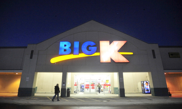 BLACK FRIDAY: Shoppers file into Kmart at Elm Street Plaza on upper Main Street in Waterville on Friday morning for Black Friday deals. Kmart opened its doors at midnight.