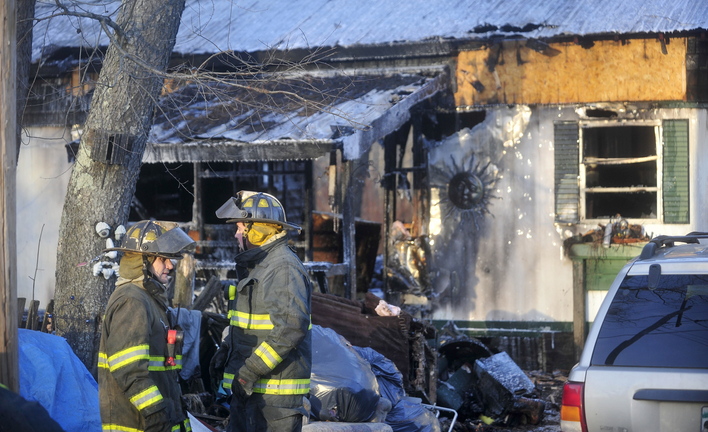 Mobile home lost: A Preble Avenue home in Anson was destroyed Saturday afternoon in a fire that started in the kitchen. Officials say it appears to be accidental.