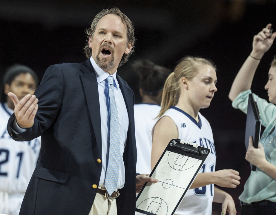 WINNING WAYS: University of Maine women’s basketball coach Richard Baron has helped the Black Bears win four of their first six games, matching their win total from last season.
