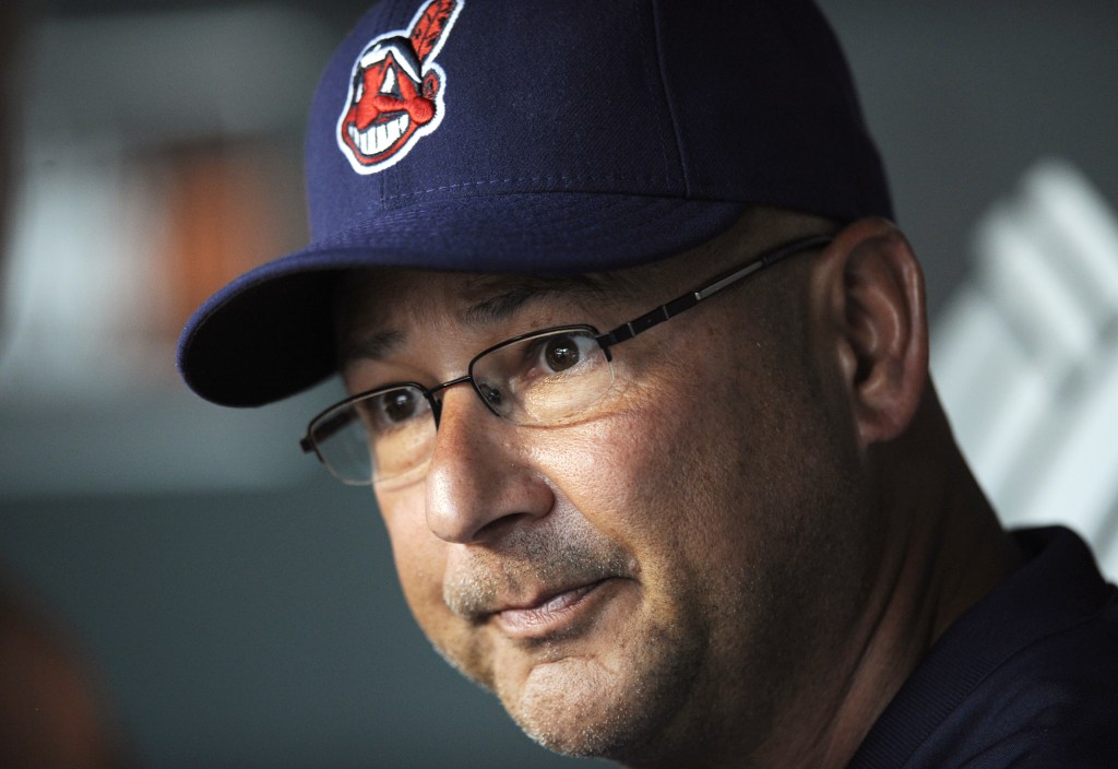 In this June 24, 2013, photo, Cleveland Indians manager Terry Francona talks to reporters before the Indians’ baseball game against the Baltimore Orioles in Baltimore. Francona was selected as the AL Manager of the Year on Tuesday, Nov. 12, 2013, by the Baseball Writers’ Association of America,