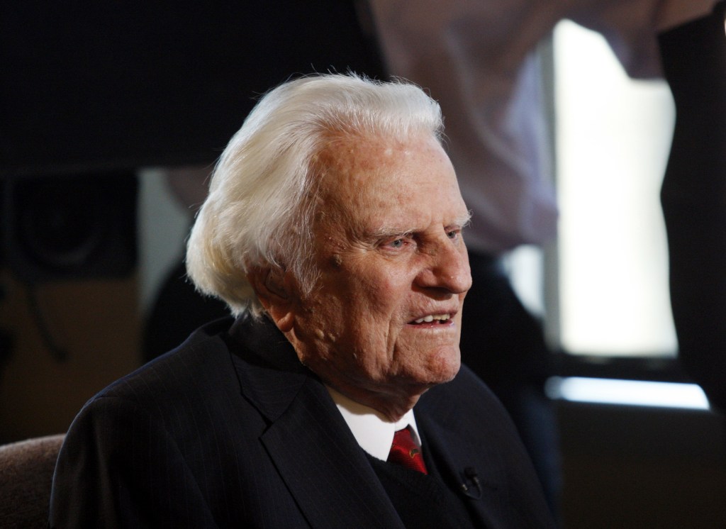 FILE - In this Dec. 20, 2010 file photo, evangelist Billy Graham, 92, speaks during an interview at the Billy Graham Evangelistic Association headquarters in Charlotte, N.C. Mark DeMoss of the Atlanta-based DeMoss Group said Wednesday, Nov. 20, 2013 that the 95-year-old evangelist had been admitted for observation at Mission Hospital in Asheville, N.C. DeMoss says he expected Graham would be able to go home in a day or so.