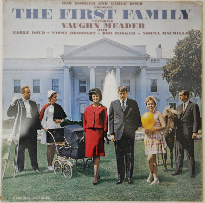 KENNEDY IMPERSONATOR: Abbott Vaughn Meader’s most famous comedy album, “The First Family” in 1962.