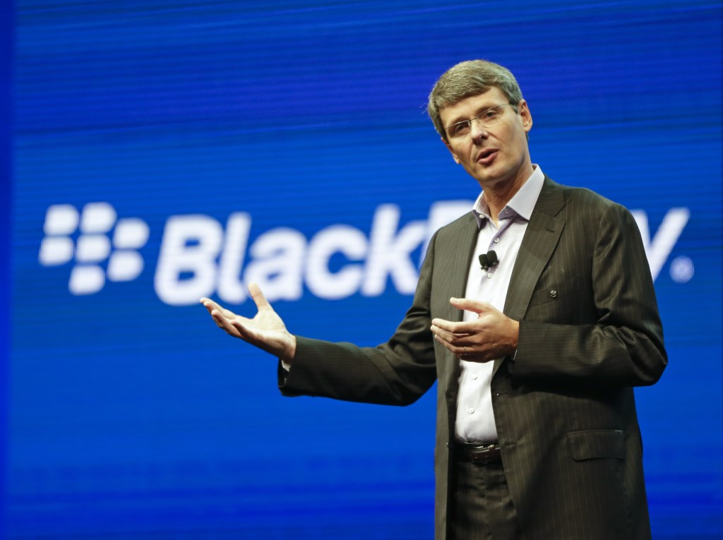 Thorsten Heins is stepping down as president and CEO of BlackBerry.