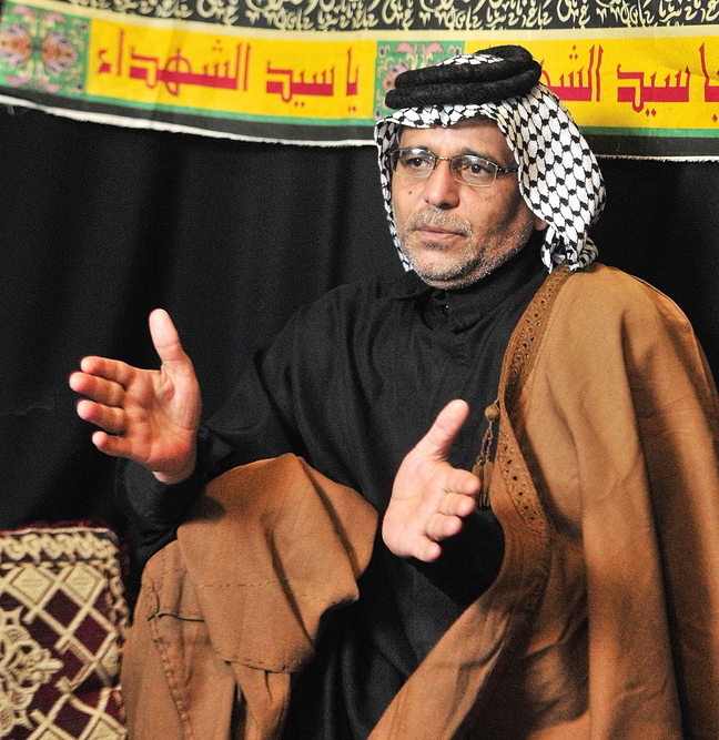 Settled: Khalid Zamat answers questions during an interview last week at his family’s apartment in Augusta.