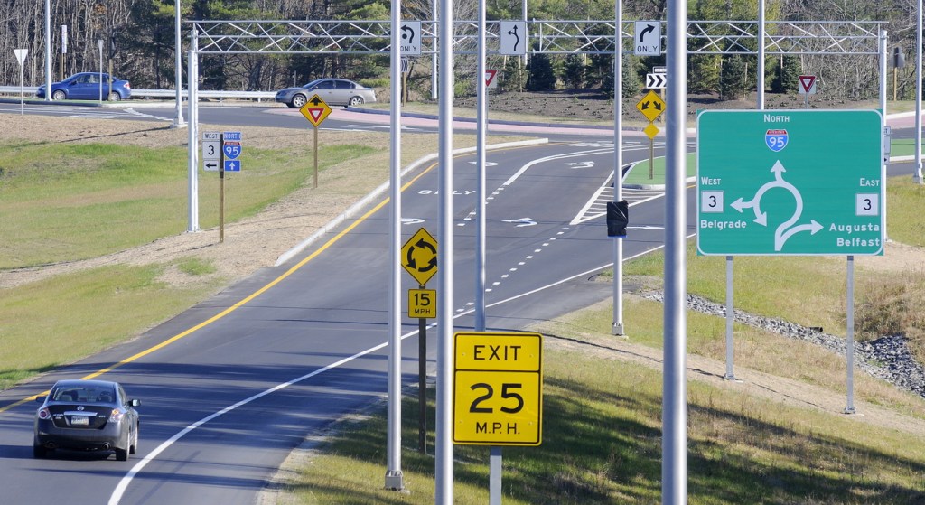 EXIT: Drivers taking exit 113 on the Maine Interstate in Augusta will encounter a roundabout that will either take them west to the new hospital being opened by MaineGeneral Medical Center or east along Route 3.
