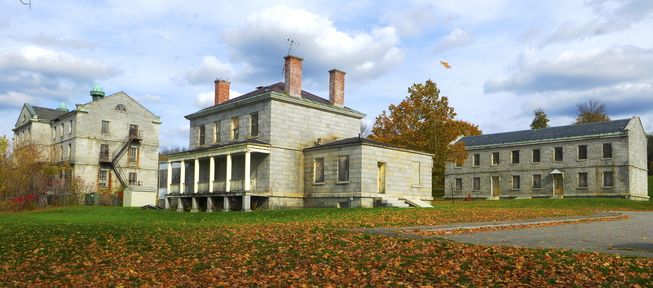 Awaiting a purpose: This file photo taken on Oct. 23 shows the Kennebec Arsenal, on the east bank of the Kennebec River in Augusta.