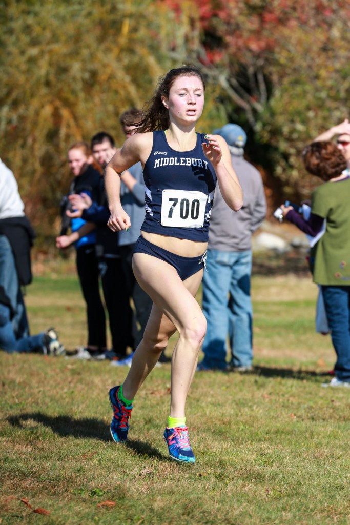GOOD START: Lawrence High School graduate Erzsebet Nagy has enjoyed a successful freshman season for the Middlebury cross country team. Nagy was named the New England Small College Athletic Conference Rookie of the Year, recently.