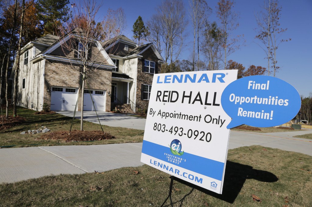 A home is advertised for sale recently in Matthews, N.C. Across the country, the inventory of available homes dropped 2.1 percent last month to 1.88 million, the fewest since March.