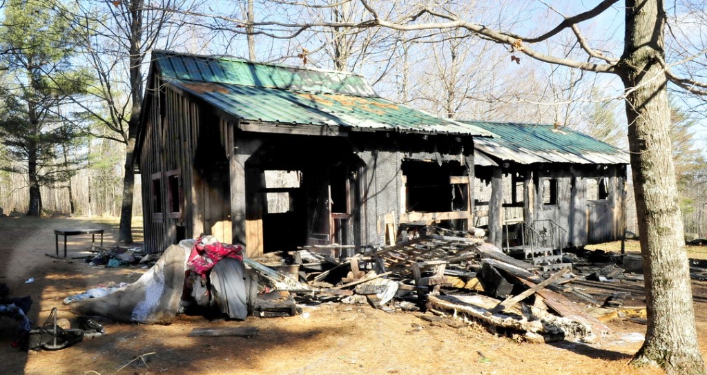 GONE: This guest house owned by Allen Cress on Lord Hill Road in Athens was destroyed by fire Tuesday evening.