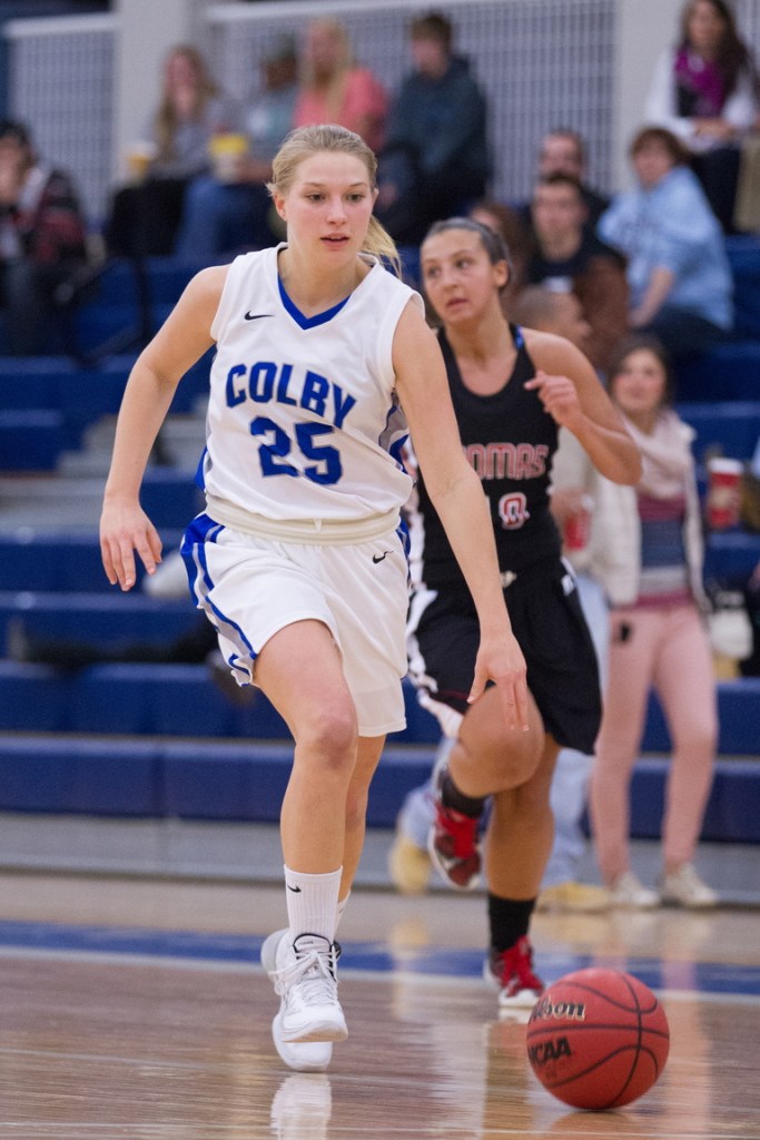 MAKING AN IMPACT: Cony High School graduate Mia Diplock has earned a starting role on the Colby College women’s basketball team as a sophomore after rarely playing as a freshman.
