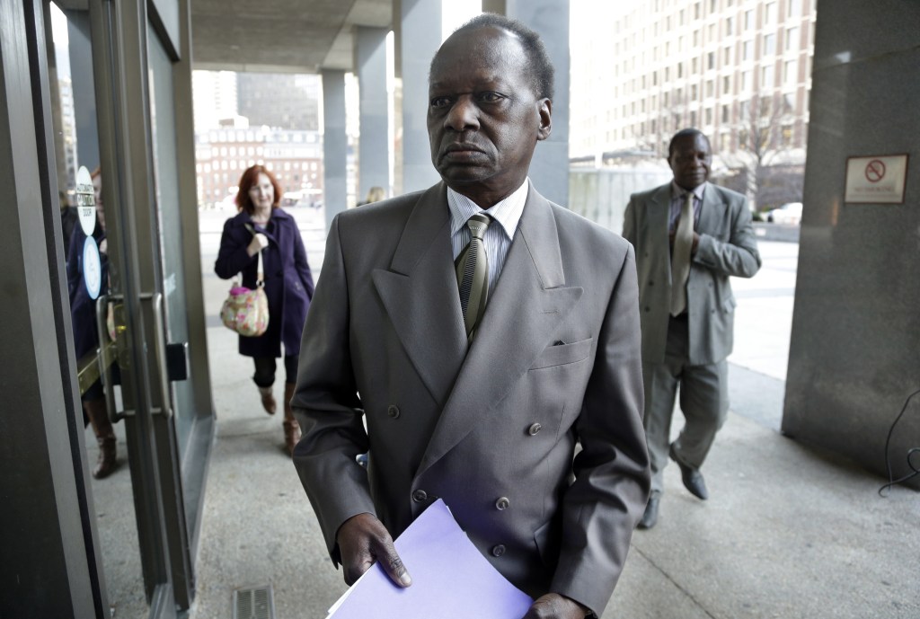 Onyango Obama, President Barack Obama’s Kenyan-born uncle, arrives at U.S. Immigration Court for a deportation hearing on Tuesday in Boston. He has lived in the United States since the 1960s, when he came here as a teenager to attend school.