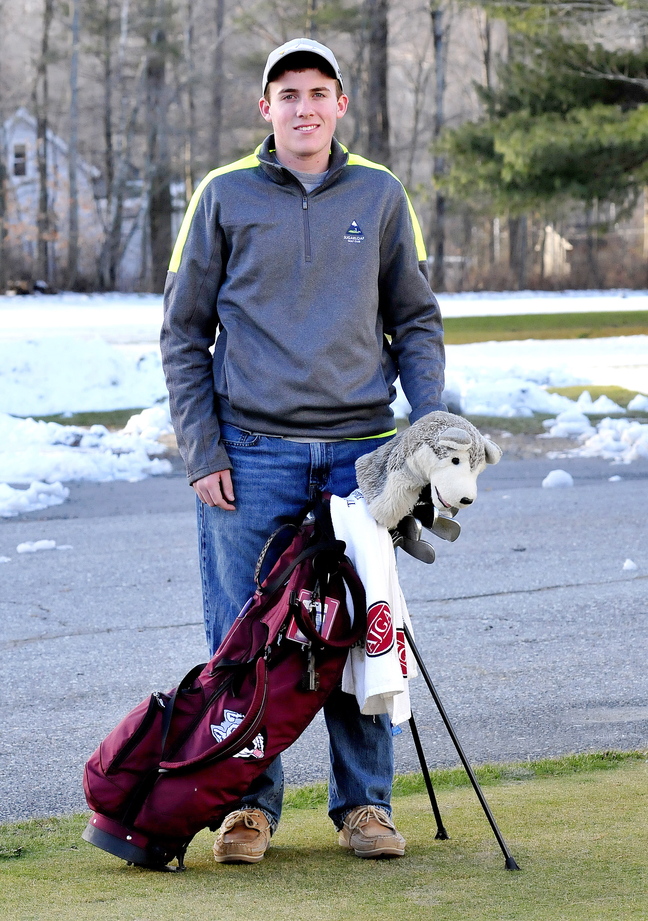 Staff photo by David Leaming Gavin Dugas is Morning Sentinel Golfer of the Year.