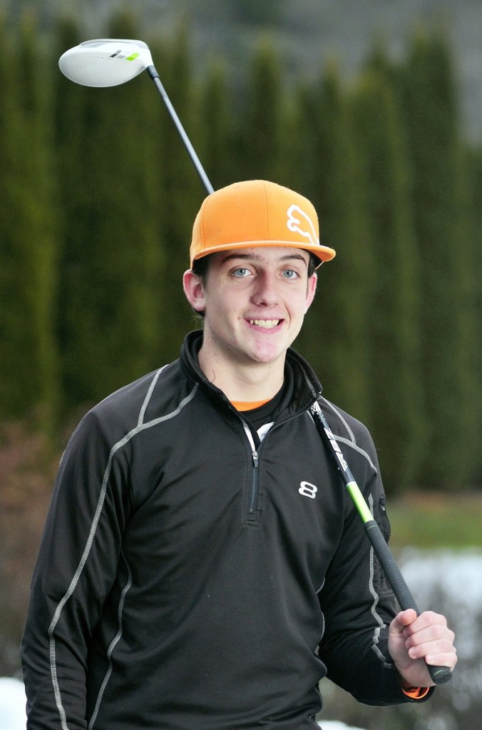 Staff photo by Joe Phelan 2013 Kennebec Journal Golfer of the Year Luke Ruffing poses for a photo on Friday December 6, 2013 at Augusta Country Club in Manchester.