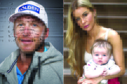 HOT TO TOT: Sara McKenna won a round in court against skier Bode Miller (left) over their infant, Samuel. Photo: Reuters (left) and Chad Rachman (right)