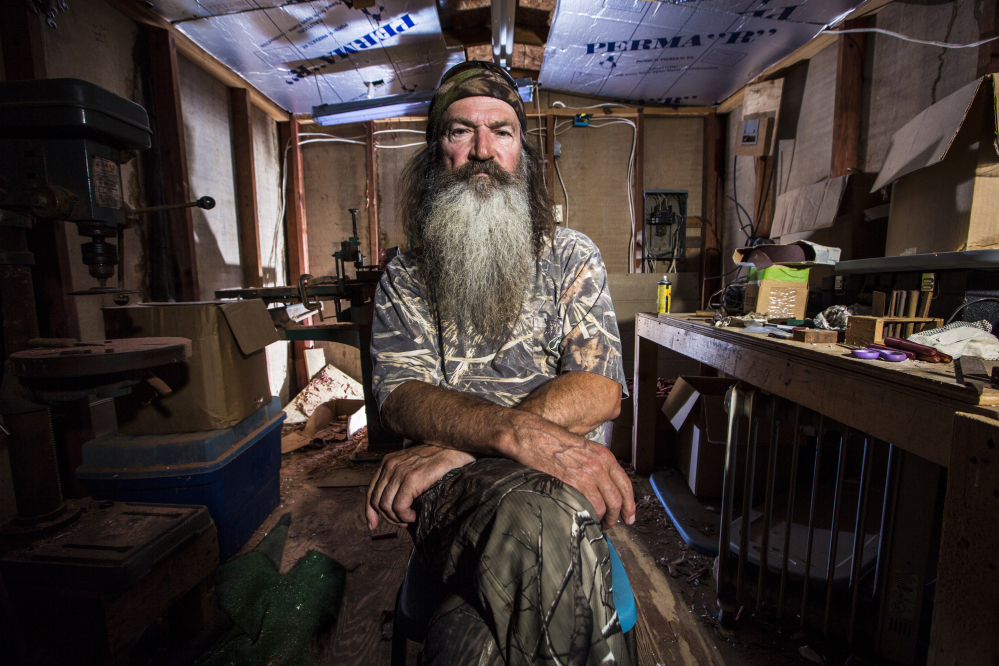Phil Robertson from the popular series “Duck Dynasty.” Robertson was suspended last week for disparaging comments he made to GQ magazine about gay people.