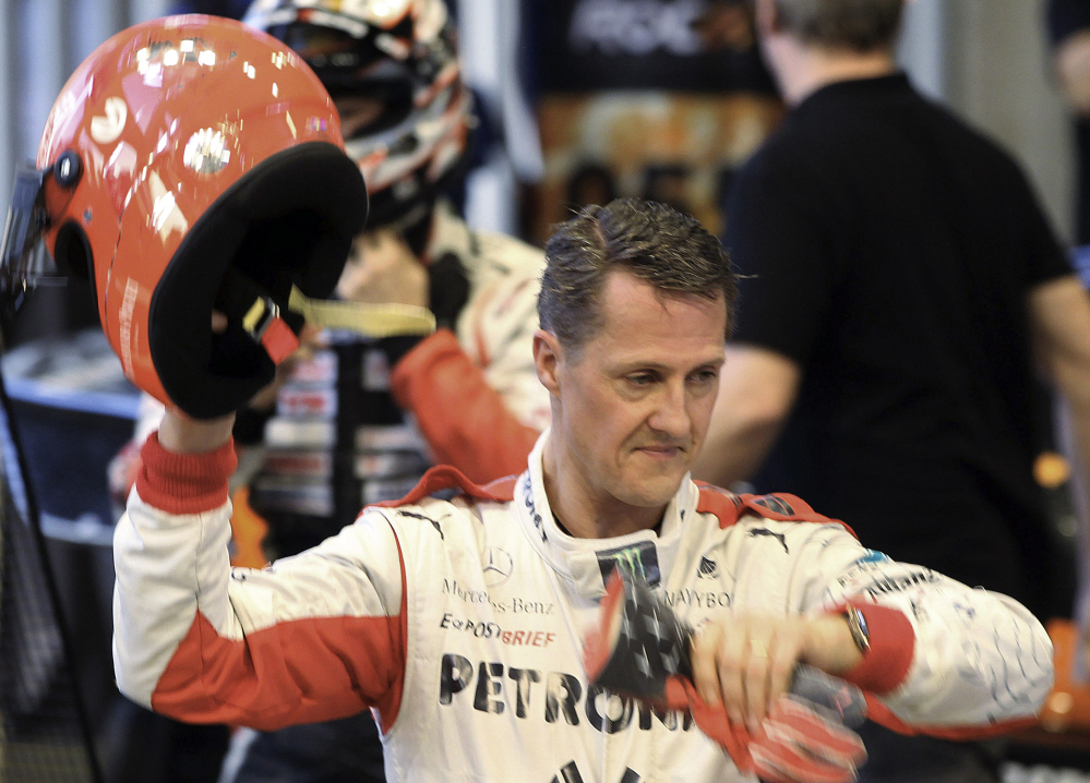 Doctors in Grenoble, France, who are treating seven-time Formula One world champion Michael Schumacher said Tuesday, “We cannot say he is out of danger,” after he suffered a head injury in a skiing accident in Meribel, France, on Sunday.