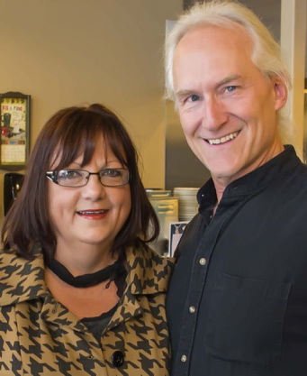 CHAMBER WINNERS: Kim and Mike Meservey, owners of Downtown Diner, are the winners of a President’s Award from the Kennebec Valley Chamber of Commerce.