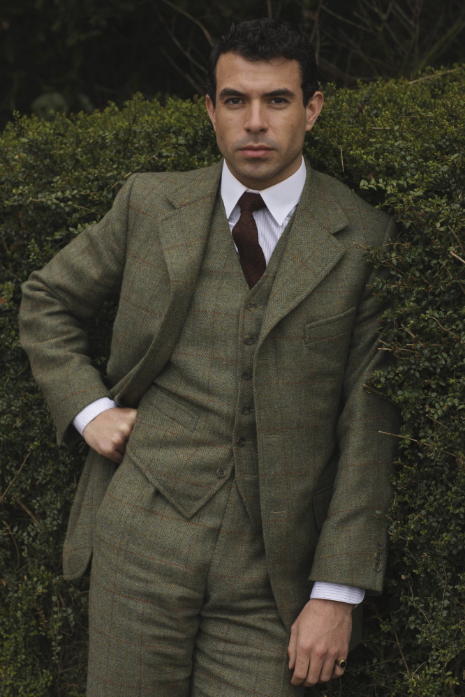 Tom Cullen plays Lord Gillingham, a possible romantic interest for Lady Mary, in a scene from Season 4 of the Masterpiece TV series, “Downton Abbey.”