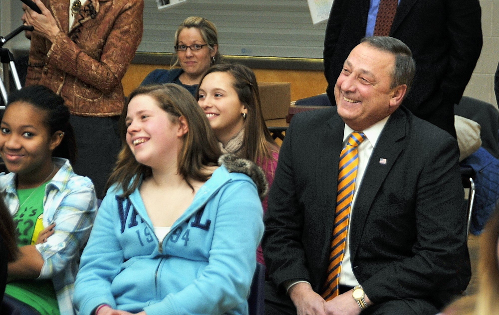 Back in 2010, then- Gov-elect Paul LePage visited Lyman Moore Middle School in Portland to talk about his plans for education. Cutting school resources, however, was not part of his talking points.