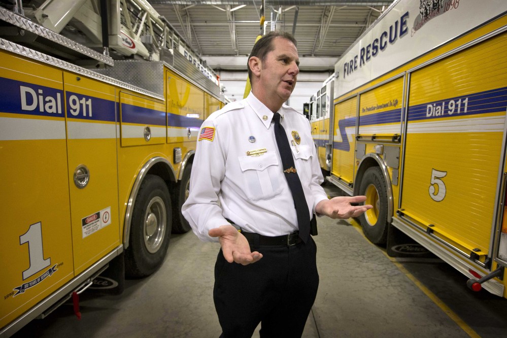 Freeport Fire Chief Darrel Fournier is wary of how the health care law will affect his department’s budget and his roughly 50 volunteers.