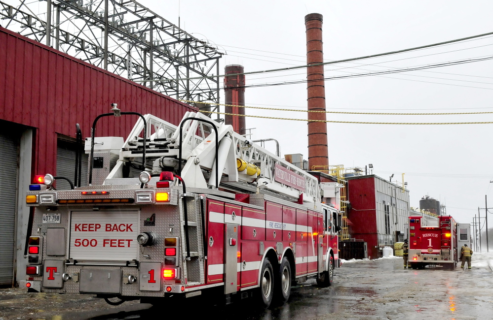 MILL BLAZE: Waterville and Fairfield fire departments extinguished a small fire at the Huhtamaki Inc. molded-fiber mill Monday that started in an electrical cable.